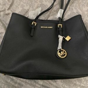 Navy Blue Michael Kors travel tote bag